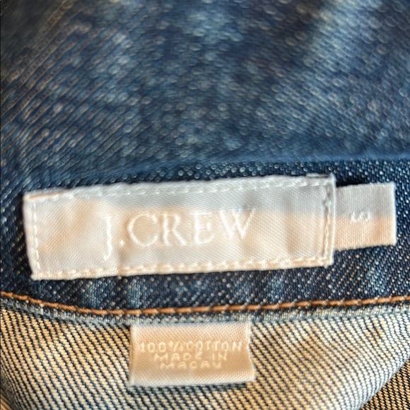 J. Crew Dark Blue Denim Jacket - Picture 6 of 8